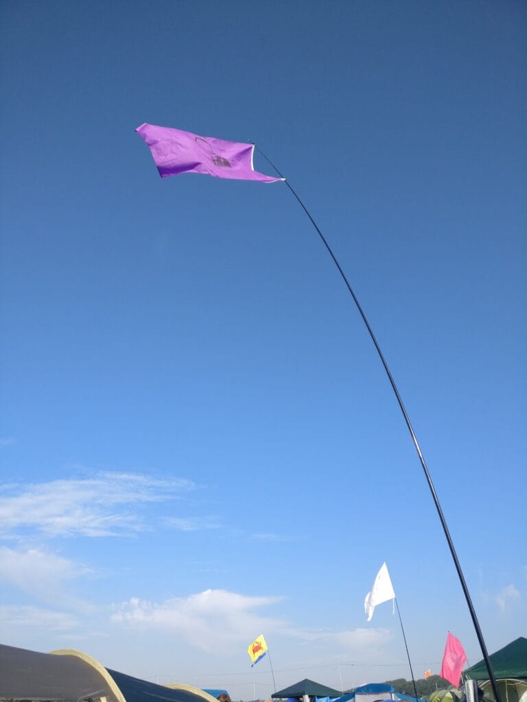 280616539 314997924146862 5250057306981970608 n Flagpole at Glastonbury campsite
