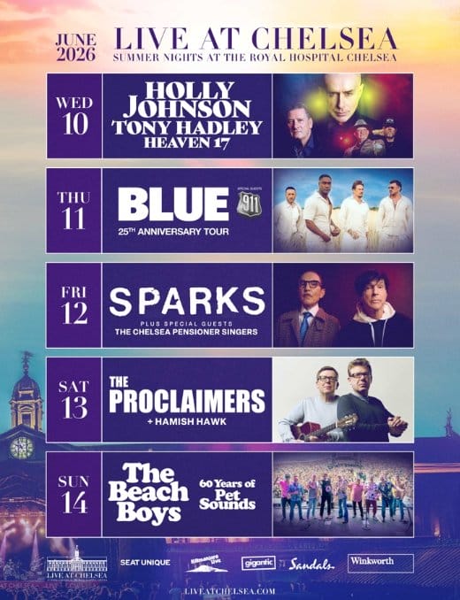 Live at Chelsea 2026 line up poster